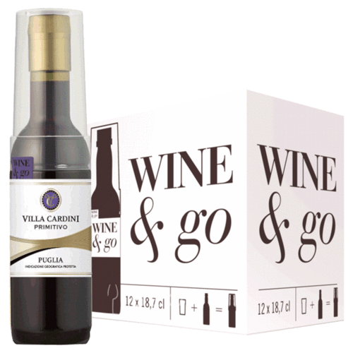 Wine & Go Villa Cardini Rotwein Trocken 12x0,187 l