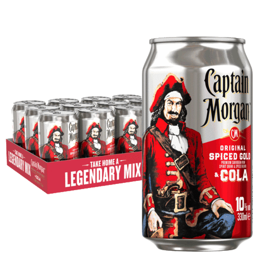 Captain Morgan & Cola 12x0,33 l