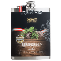 Dolomiti Berg Zirbenlikör im Flachmann 2026
